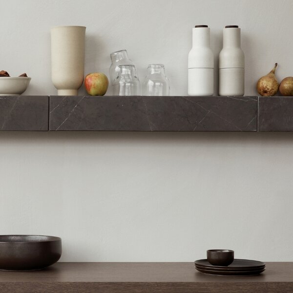 Audo CPH Set dvou tmavě hnědo šedých porcelánových misek AUDO NEW NORM 21,5 cm