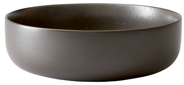 Audo CPH Set dvou tmavě hnědo šedých porcelánových misek AUDO NEW NORM 25 cm