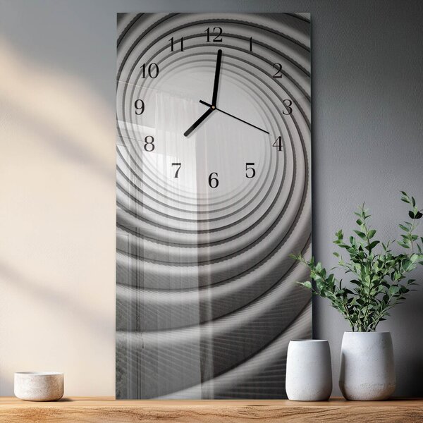 Skleněné hodiny vertikální Vír zsppc-30x60-00058127