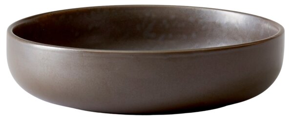 Audo CPH Set čtyř tmavě hnědo šedých porcelánových hlubokých talířů AUDO NEW NORM 13,5 cm