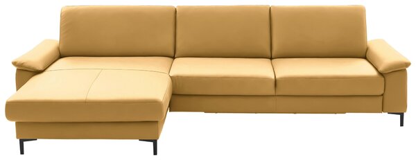 ROHOVÁ SEDAČKA, kůže, žlutá Dieter Knoll - Sedací soupravy