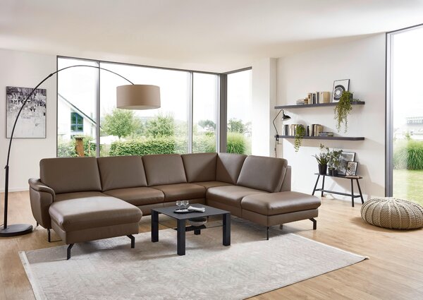 SEDACÍ SOUPRAVA, kůže, hnědá Beldomo Premium - Sedací soupravy