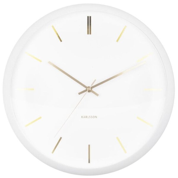 Present time Bílo-zlaté nástěnné hodiny Belene Ø 40 cm