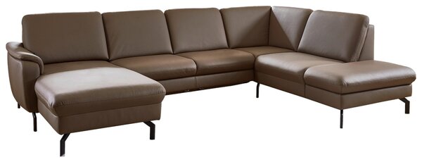 SEDACÍ SOUPRAVA, kůže, hnědá Beldomo Premium - Sedací soupravy