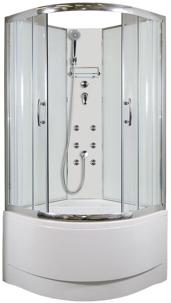 CALYPSO - Masážní sprchový box model 4 chinchila
