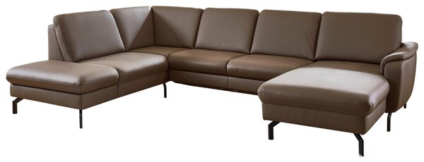 SEDACÍ SOUPRAVA, kůže, hnědá Beldomo Premium - Sedací soupravy