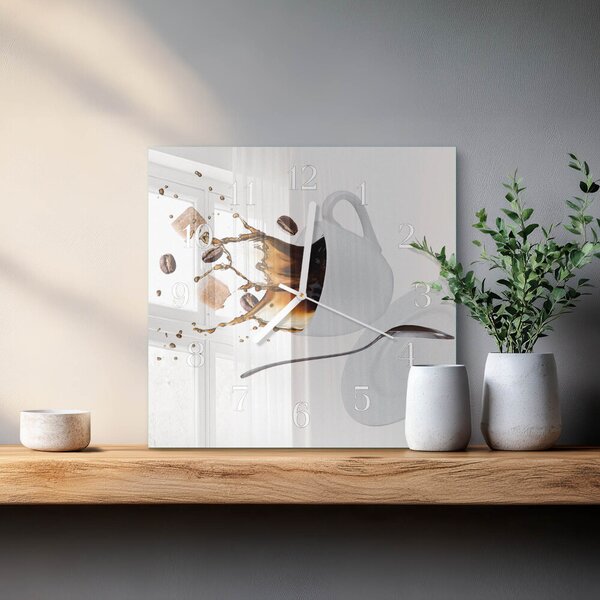 Skleněné hodiny Pohár zskb-30x30-00084872