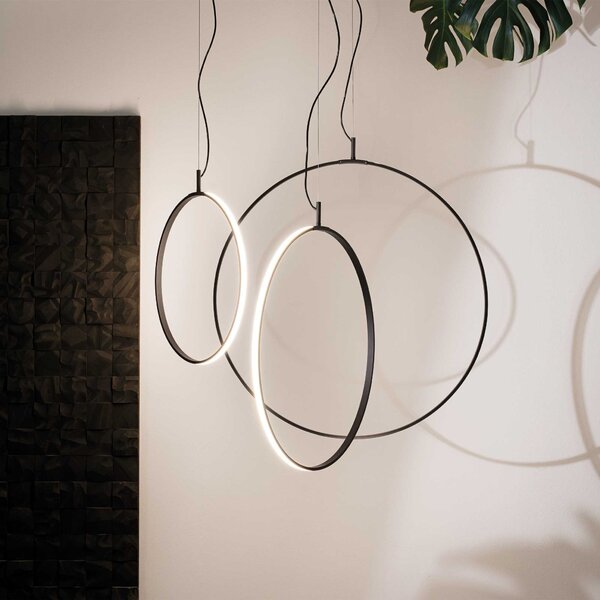 Ideal Lux LED závěsné svítidlo CIRCUS, ø 74cm Barva: Černá