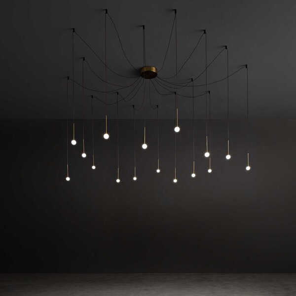 Ideal Lux LED závěsné svítidlo LUCCIOLA SP16 Barva: Černá