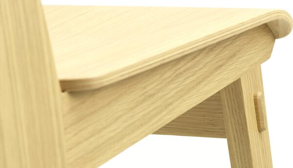 Vitra designové židle Chaise Tout Bois (dub, kluzáky na tvrdou podlahu)