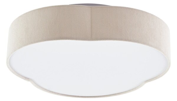 Stropní Lampa Lindby, Winona, stmívatelné, Béžová, Obývací pokoj, Tkanina / Textil