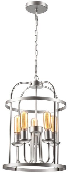 Lustr na řetězu CONSTANTINE 5xE27/60W/230V chrom