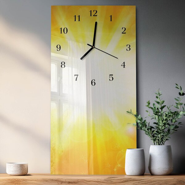 Skleněné hodiny vertikální Sluneční světlo zsppc-30x60-00175191