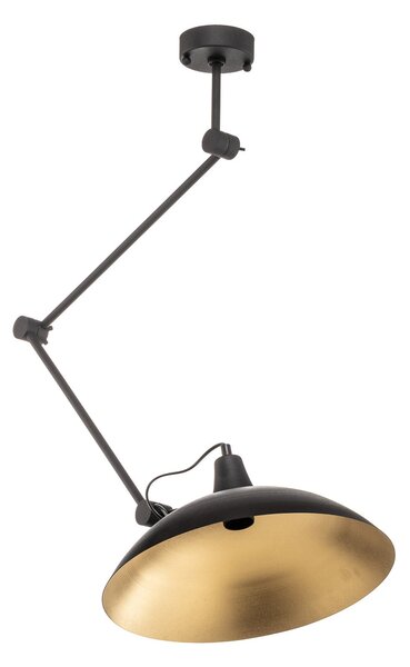 Stropní Lampa ALDEX, 808, stmívatelné, Černá, Obývací pokoj, Kov, Moderní