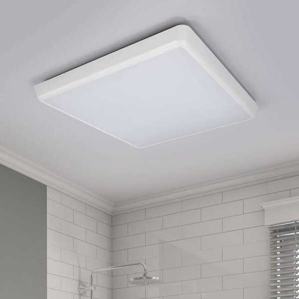 Arcchio LED stropní svítidlo Augustin, 40 x cm, bílé, IP54, Bílá / opál, Koupelna, Plast, Moderní