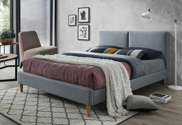 Čalouněná postel MARINE, 160x200, šedá