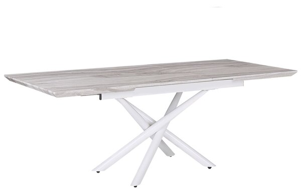 Rozkládací jídelní stůl MOIRA Bílá 160/200 cm 90 cm