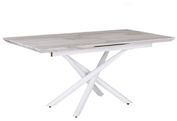 Rozkládací jídelní stůl MOIRA Bílá 160/200 cm 90 cm
