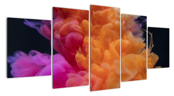 Obraz barevného dýmu (150x70cm)