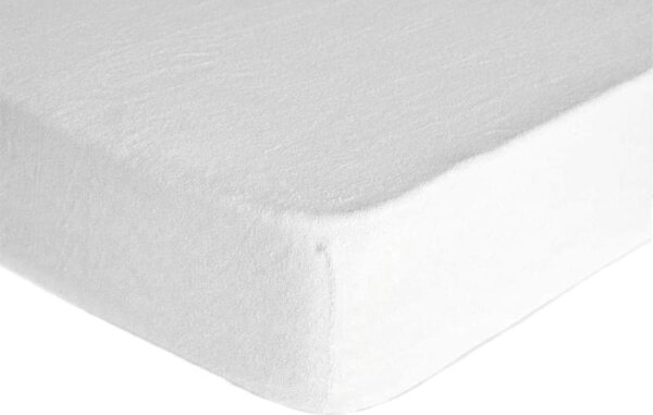 DekorTextil Napínací prostěradlo FROTÉ Premium bílé ROZMĚR: (š/d/v) 90 x 200 x 20 cm