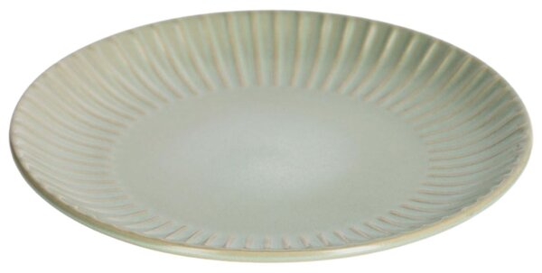 Zelený keramický dezertní talíř Kave Home Itziar 19,7 cm