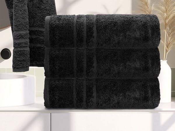 Osuška Classic 70 x 140 cm černá, 100% bavlna
