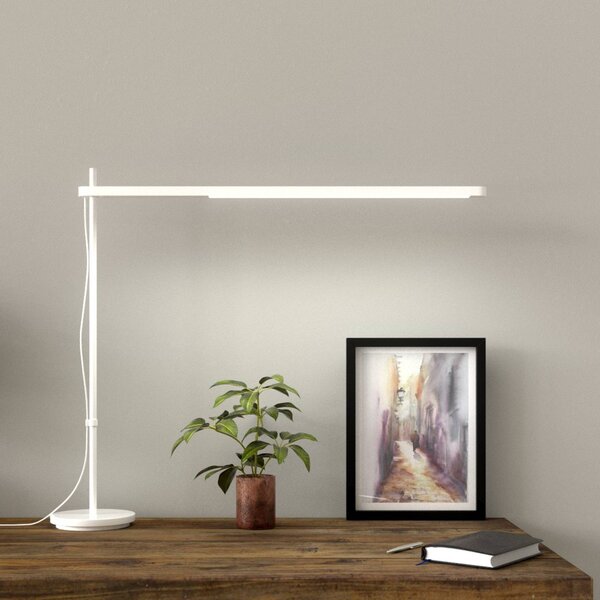 Artemide Talak Professional LED stolní lampa bílá, stmívatelný, Bílá / opál, Pracovna / kancelář, kov, Design