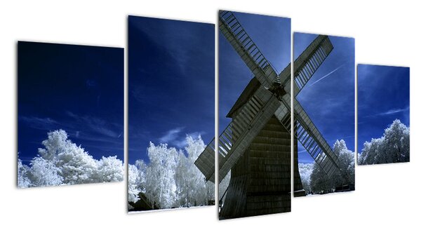 Větrný mlýn - obraz na stěnu (150x70cm)