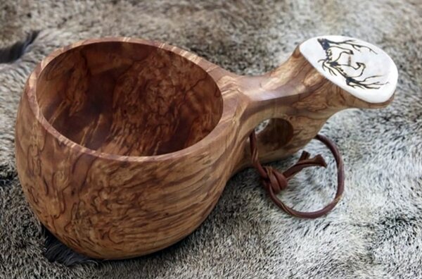 Pahkataide Finský hrnek Kuksa Riekko, bříza kadeřavá