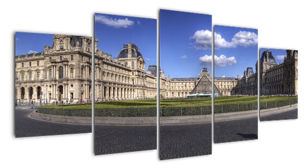 Muzeum Louvre - obraz (150x70cm)