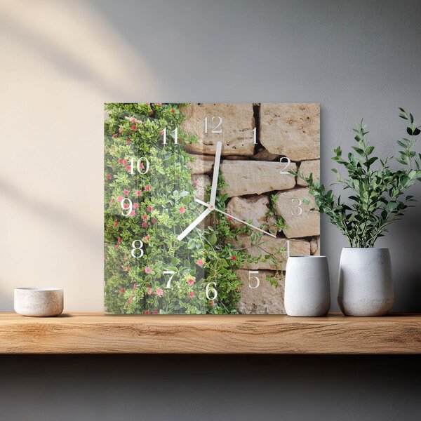 Skleněné hodiny Přírodní kameny zskb-30x30-00085462