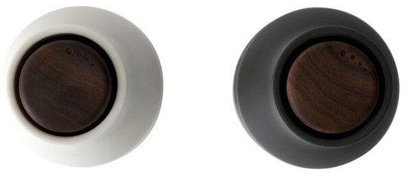 Audo CPH Set dvou bílo černých silikonových mlýnků na sůl a pepř AUDO GRINDER I. 20,5 cm