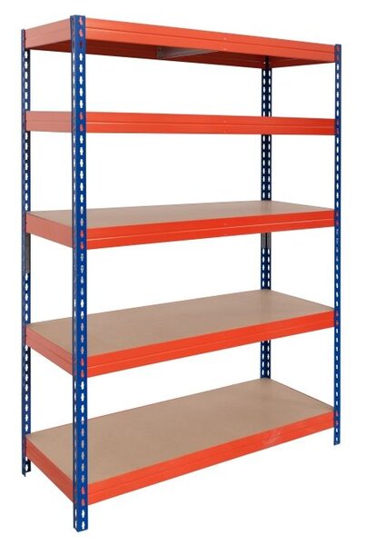 AR Shelving Vysokozátěžový regál Rivet L, 192 × 100 × 50 cm, nosnost police: 300 kg