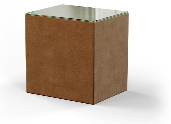 Materasso Noční stolek CUBE - (š/v/h) 50 x 50 x 40 cm BEZ SKLA