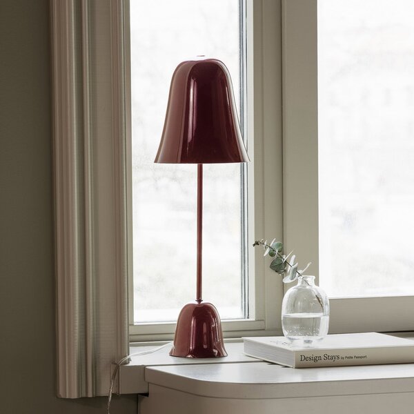 Stolní lampa Globen Lighting, Blåklockan, Červená, Obývací pokoj, Kov, Skandinávský