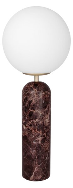 Stolní lampa Globen Lighting, Torrano, Červená, Obývací pokoj, Mramor, Skandinávský