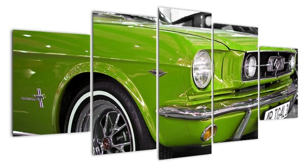 Zelené auto - obraz (150x70cm)