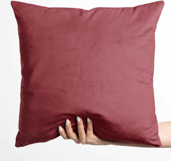 Biante Sametový povlak na polštář Velvet Premium SVP-050 Vínově červený 30 x 50 cm