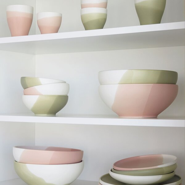Růžová porcelánová mísa Kave Home Sayuri 24,3 cm