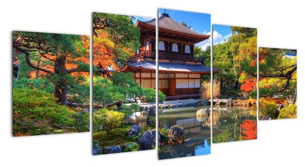 Japonská zahrada - obraz (150x70cm)