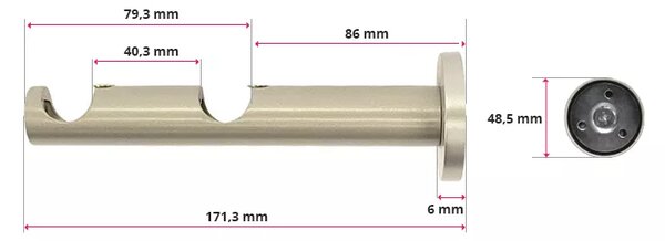 Kovovégarnýže.cz Garnýž Stord elegance 19 mm bílá lesklá Varianta jednořadá nebo dvouřadá: Jednořadá, Délka: 120 cm, Uchycení látky: Kroužky s žabkou