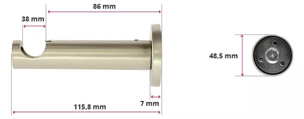 Kovovégarnýže.cz Garnýž Stord elegance 19 mm bílá lesklá Varianta jednořadá nebo dvouřadá: Jednořadá, Délka: 120 cm, Uchycení látky: Kroužky s žabkou