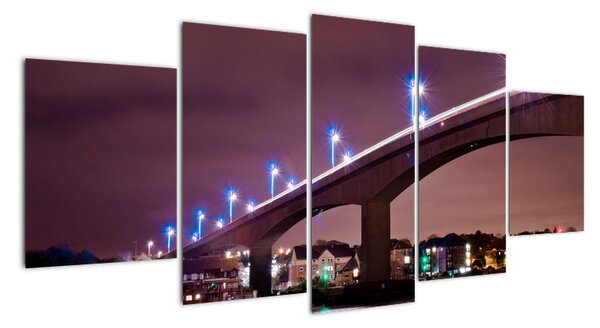 Noční most - obraz (150x70cm)