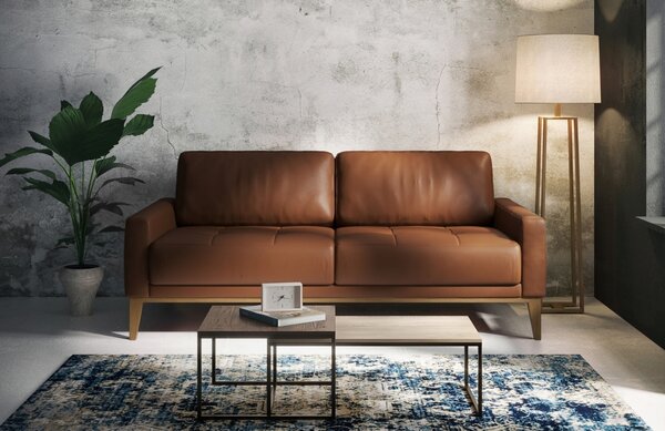 -25 % Dny MOMENTI– Mesonica Kožená pohovka Musso Tufted 173 cm
