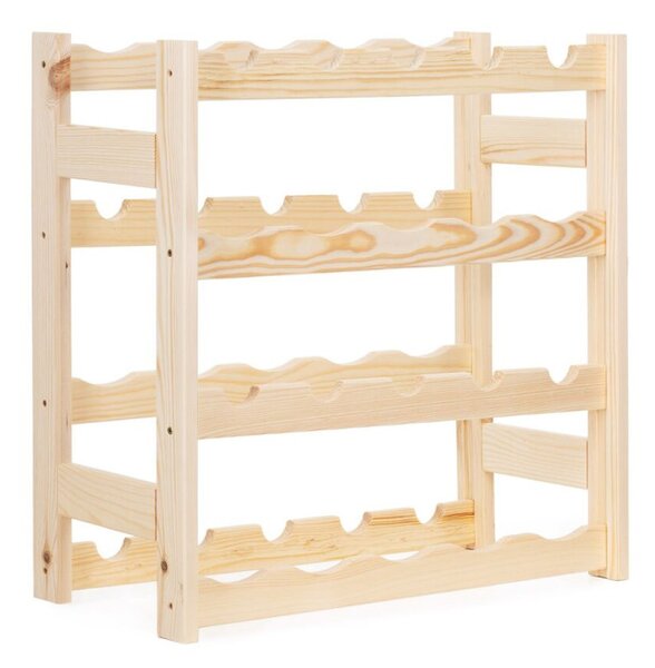 Stojan na víno 20 lahví SPRINGOS WF0006 přírodní