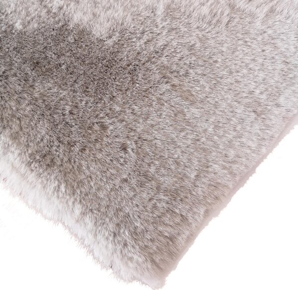 Tribeca Design Kusový kruhový koberec Faux Fur Light Grey Rozměry: 120x120 cm