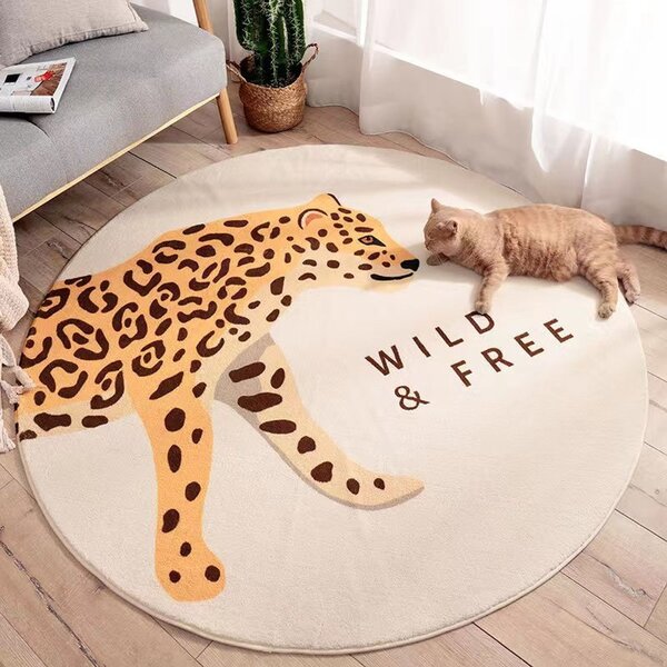 Tribeca Design Kusový kruhový koberec Wild and free Rozměry: 100x100 cm