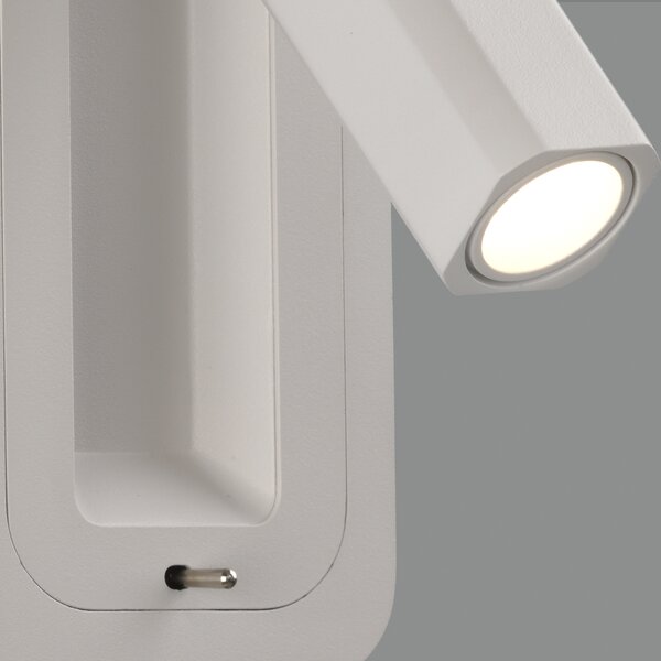 ACB Iluminacion Nástěnné zápustné LED svítidlo BOHEME, 3W, 3000K Barva: Bílá, Vypínač: ano
