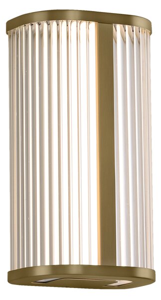 ACB Iluminacion Nástěnné LED svítidlo DIVA, v.30cm, 12W, CRI90, CCT switch 2700-3000K, IP44 Barva: Chrom, Stmívání, řízení: ON/OFF (bez stmívání)