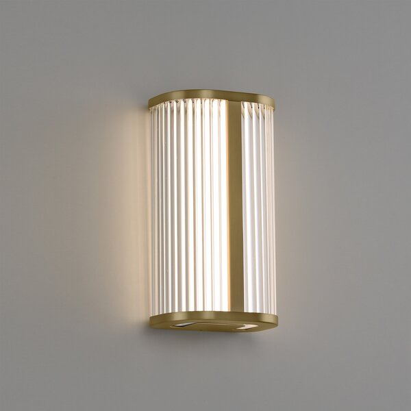 ACB Iluminacion Nástěnné LED svítidlo DIVA, v.30cm, 12W, CRI90, CCT switch 2700-3000K, IP44 Barva: Chrom, Stmívání, řízení: ON/OFF (bez stmívání)